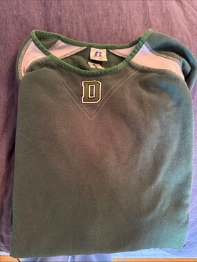 Dartmouth D1 Men’s Baseball Russell Athletic Green Fleece Pullover Size L